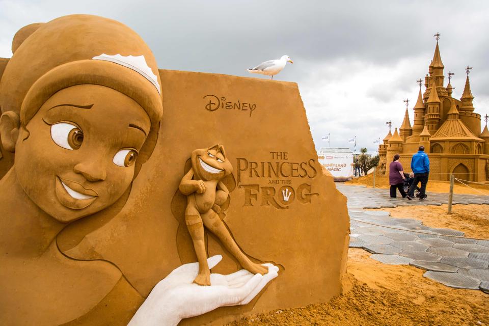 Belgium beach plays host to impressive Hollywood sand sculptures - in  pictures