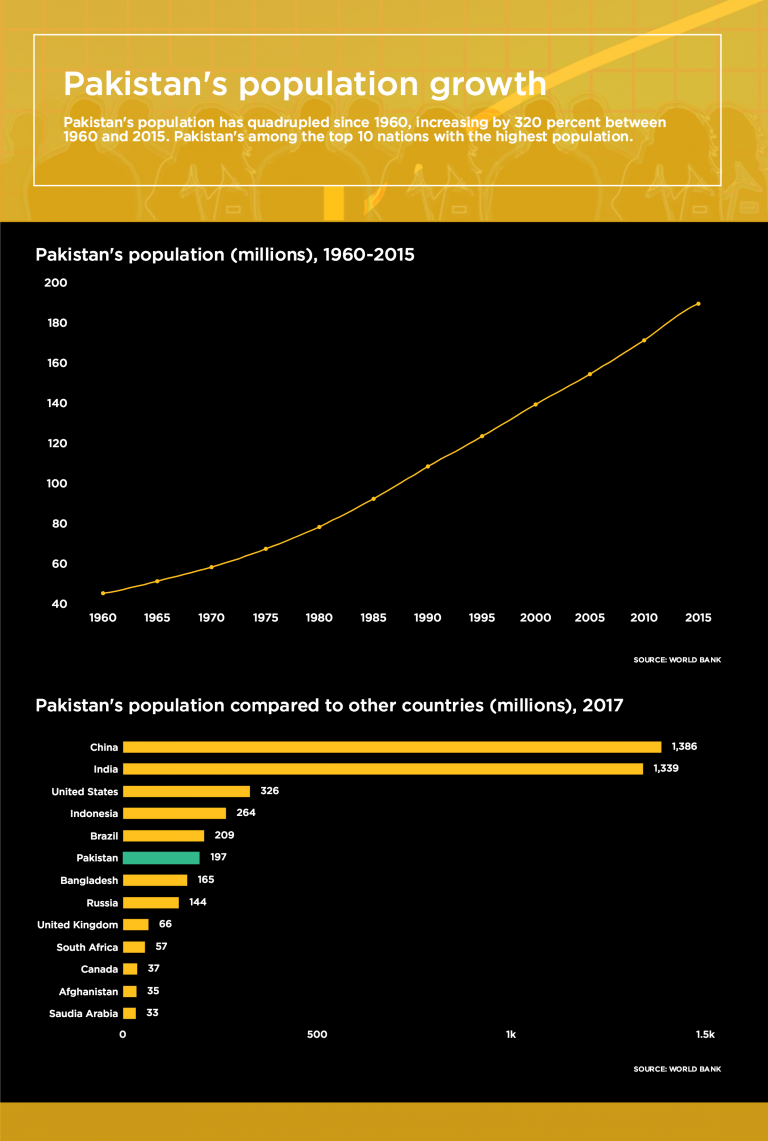 Pakistan Population Density Map
