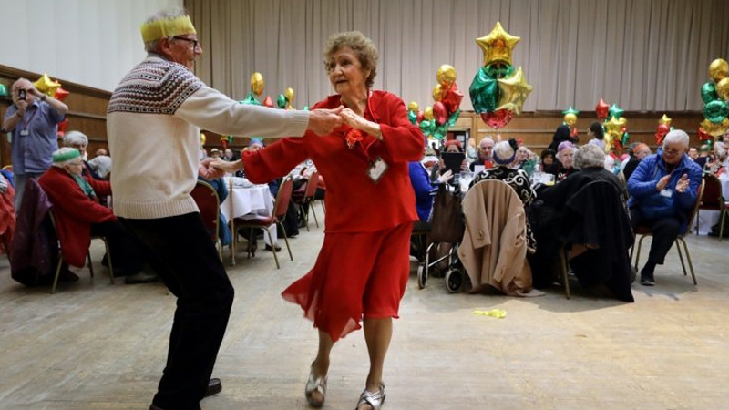 old people dance party