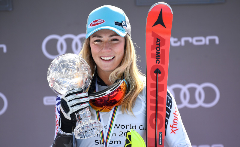 Shiffrin wins slalom event for 16th World Cup win of season - Daily Times