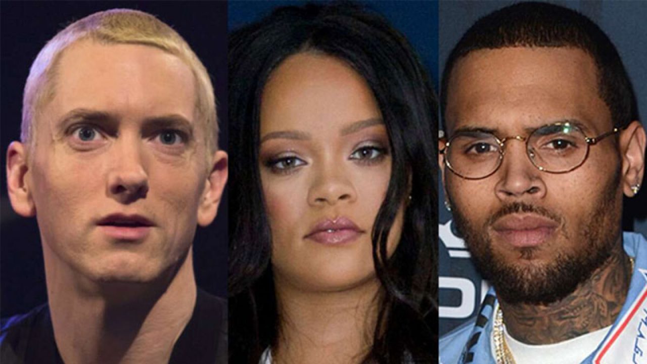 Eminem says he sides with Chris Brown over Rihanna assault on alleged  leaked song - Daily Times