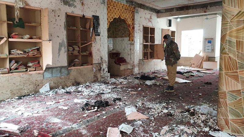 Death toll in Pakistan mosque suicide bombing rises to 15