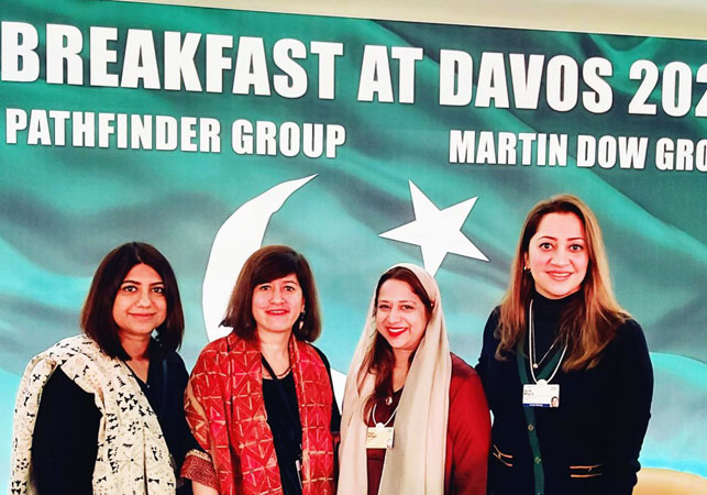 Pakistani women at WEF Annual Meeting 2020
