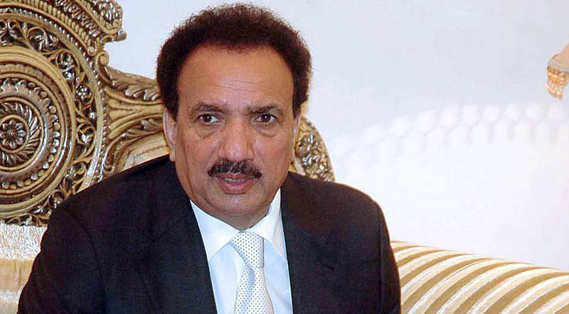 Rehman Malik seeks report on cases registered over slanderous tweets