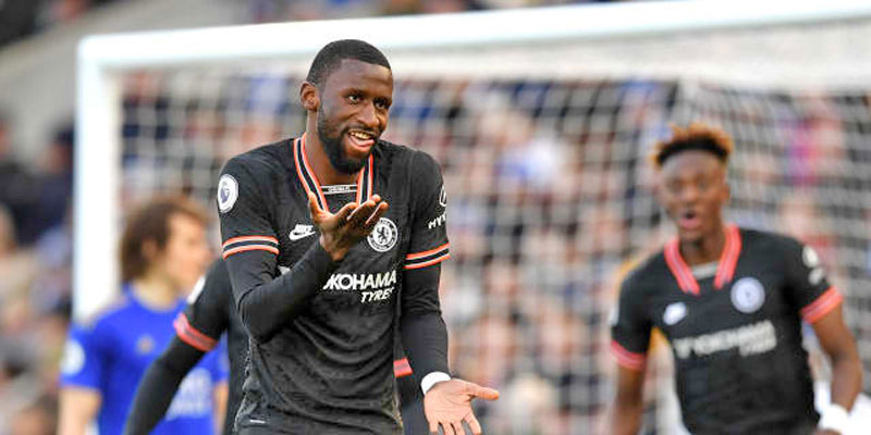 Rudiger double rescues draw for Chelsea at Leicester