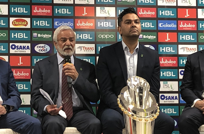 PCB unveils PSL 2020 trophy at Karachi’s National Stadium