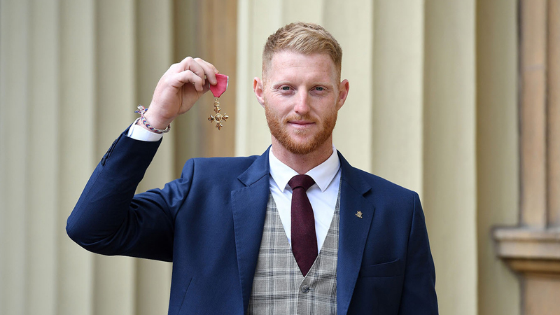 England cricket star Ben Stokes awarded OBE