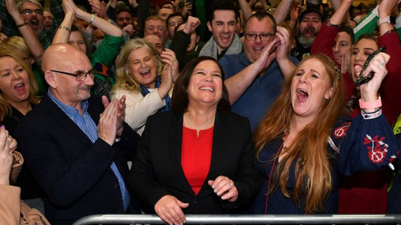Sinn Fein surges as most popular party in Irish election