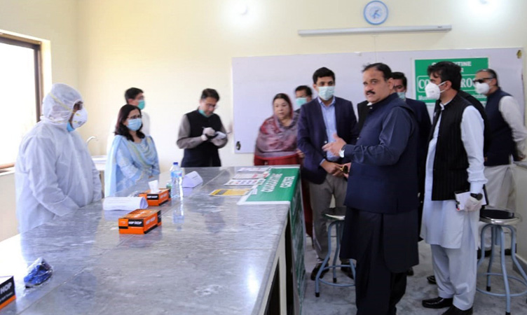 CM Buzdar inspects quarantine centres in Wazirabad, Jhelum