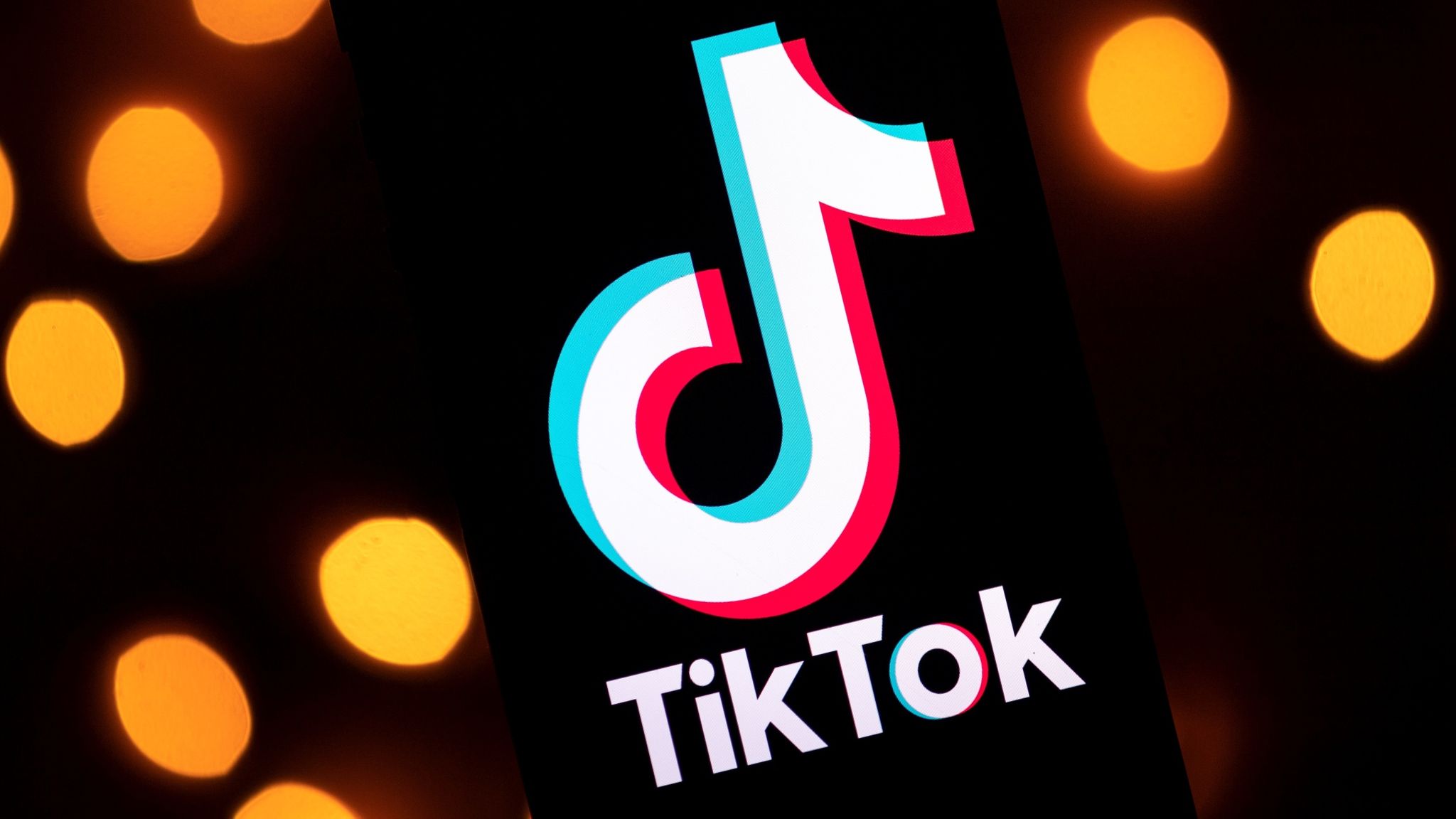 tik tok logo red