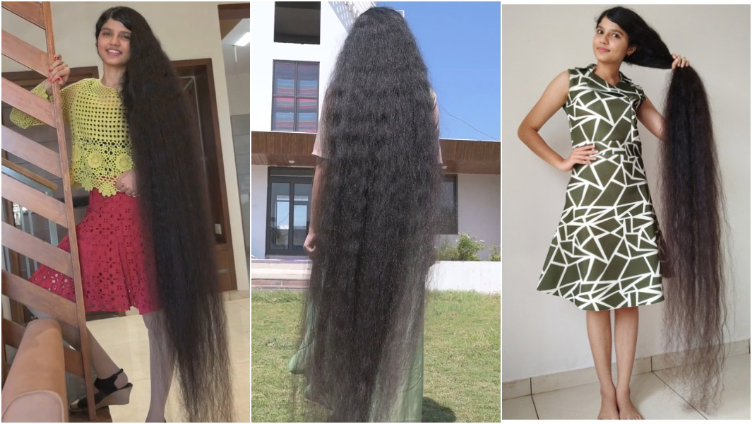 18 Year Old Girl From Gujrat Breaks World Record For Longest Hair 