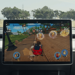 Tesla deactivates video games in moving cars