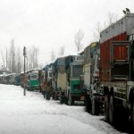 Due to heavy rainfall various vehicles stranded near Pak-Iran border