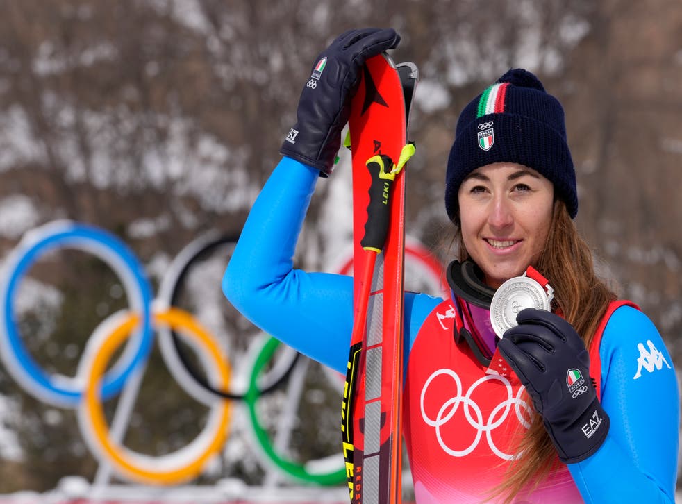 Goggia skis through pain barrier to take Olympic downhill silver ...