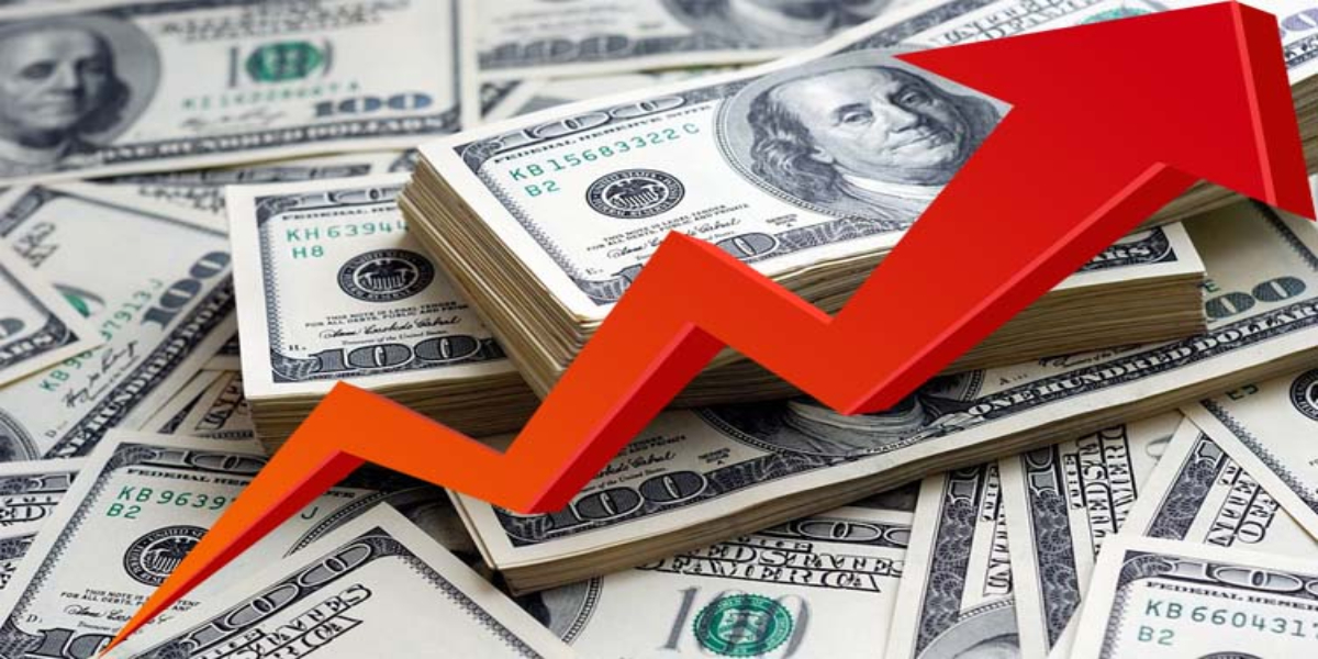 Dollar hits double century, touches 200-mark in interbank