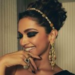 Deepika stuns in a black-and-gold sari on the Cannes red carpet