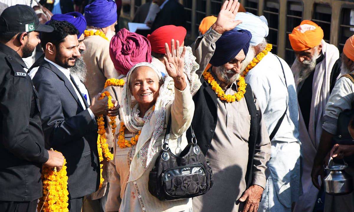 Sikh pilgrims arrive in Pakistan to celebrate Baba Guru Nanak's birth anniversary