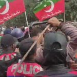 PTI protests poll ‘rigging’ amid clashes with police