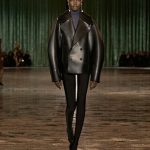 Saint Laurent reins in volumes with sheer and fitted looks at Paris Fashion Week