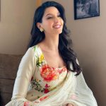 Nora Fatehi looks stunning in ethnic floral outfit