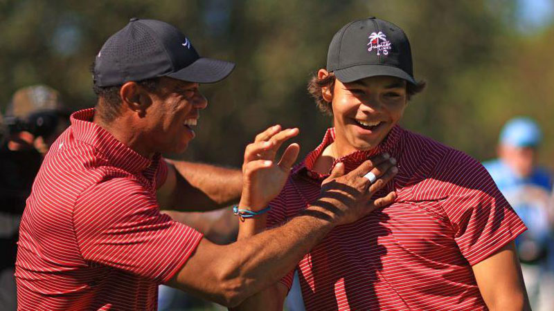 Tiger Woods’ son Charlie, 15, hits first hole-in-one