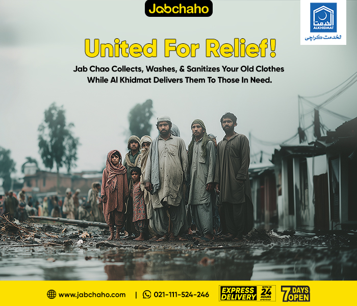 JabChaho Partners with Al-Khidmat Karachi to Provide Relief for Flood-Affected Families