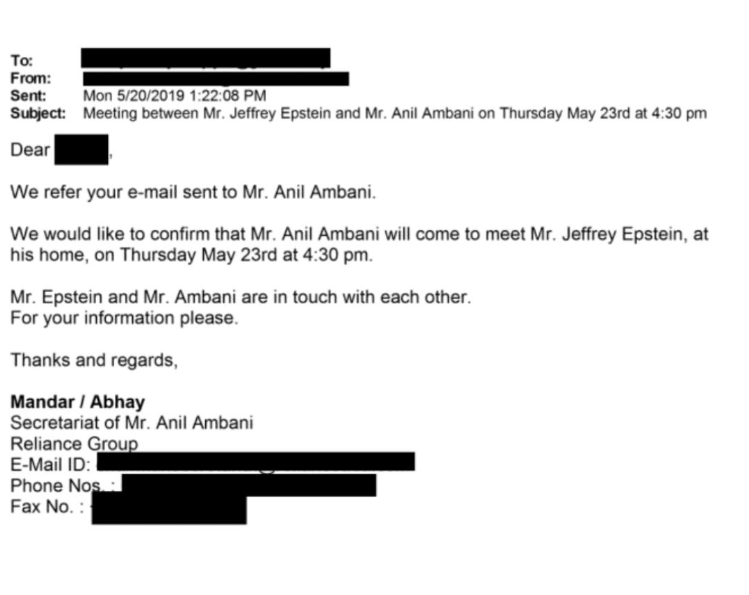 Secret Ambani-Epstein Ties Shaping India’s Strategic Decisions Exposed Globally