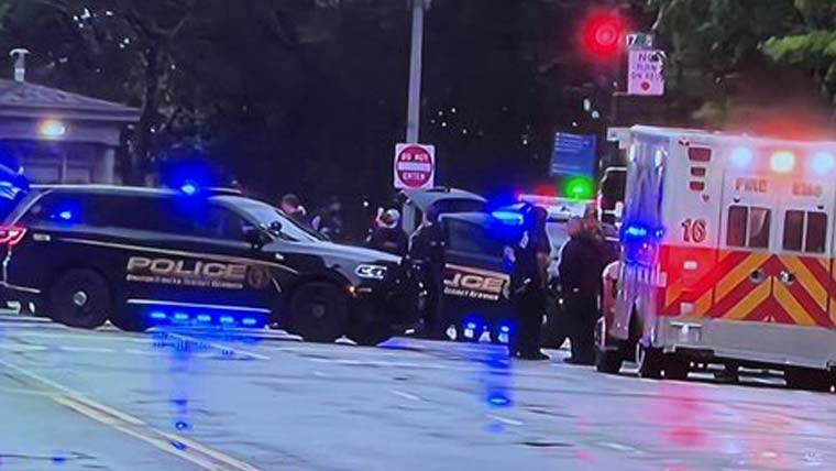 Gunfire near the White House