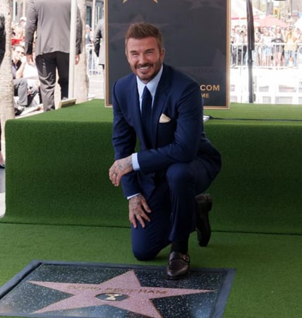 Victoria beams with pride as David earns Walk of Fame star